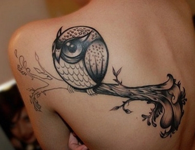 Owl tattoos are all the rage