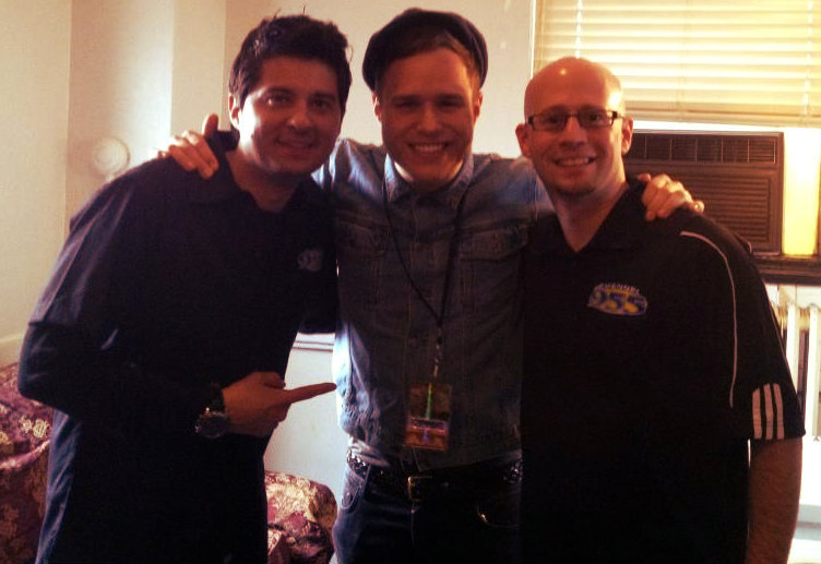 liamshohos Olly Murs with two DJ's from Channel 955 in Detroit