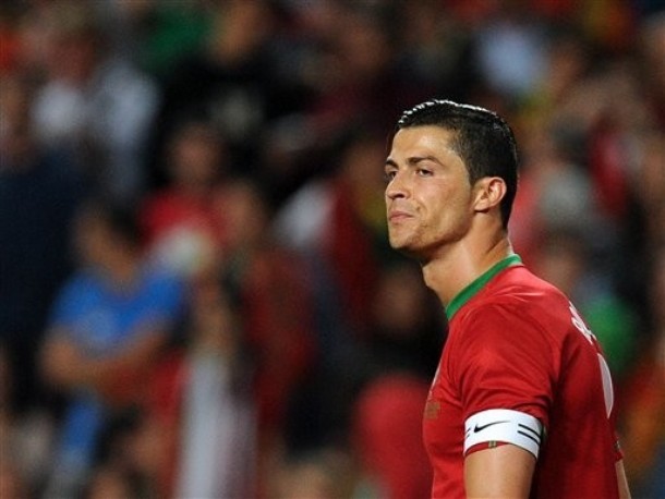  Cristiano after missing the penalty :o(I only hope this won&#8217;t affect his psychological mindset for the EURO.   
Friendly match Portugal vs. Turkey 1:3, 02.06.2012(via Photo from AP Photo)