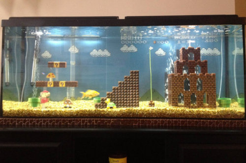 (via Not Bad!: LEGO Super Mario Level Aquarium Decorations | Geekologie)