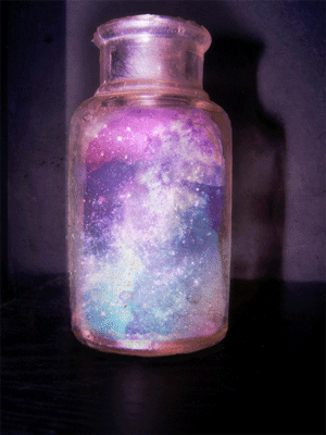 ... gif gifs animated colourful starry heavens space animation jar photo