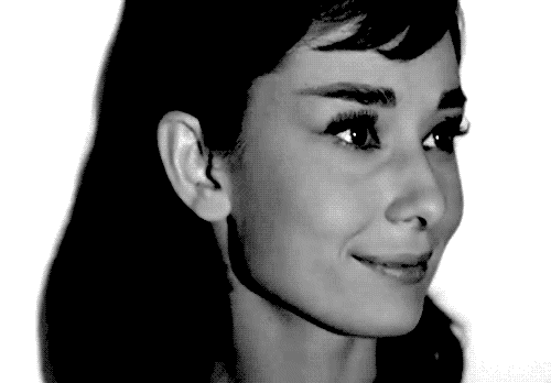 ... # hepburn # funny face # funny face gif # audrey hepburn gif # young