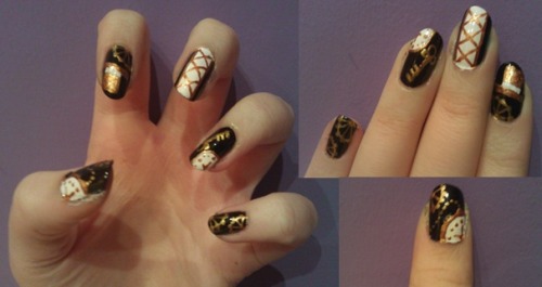 Steampunk nail art <3. Reblogged 3 months ago from bow-ties-and-band-tees