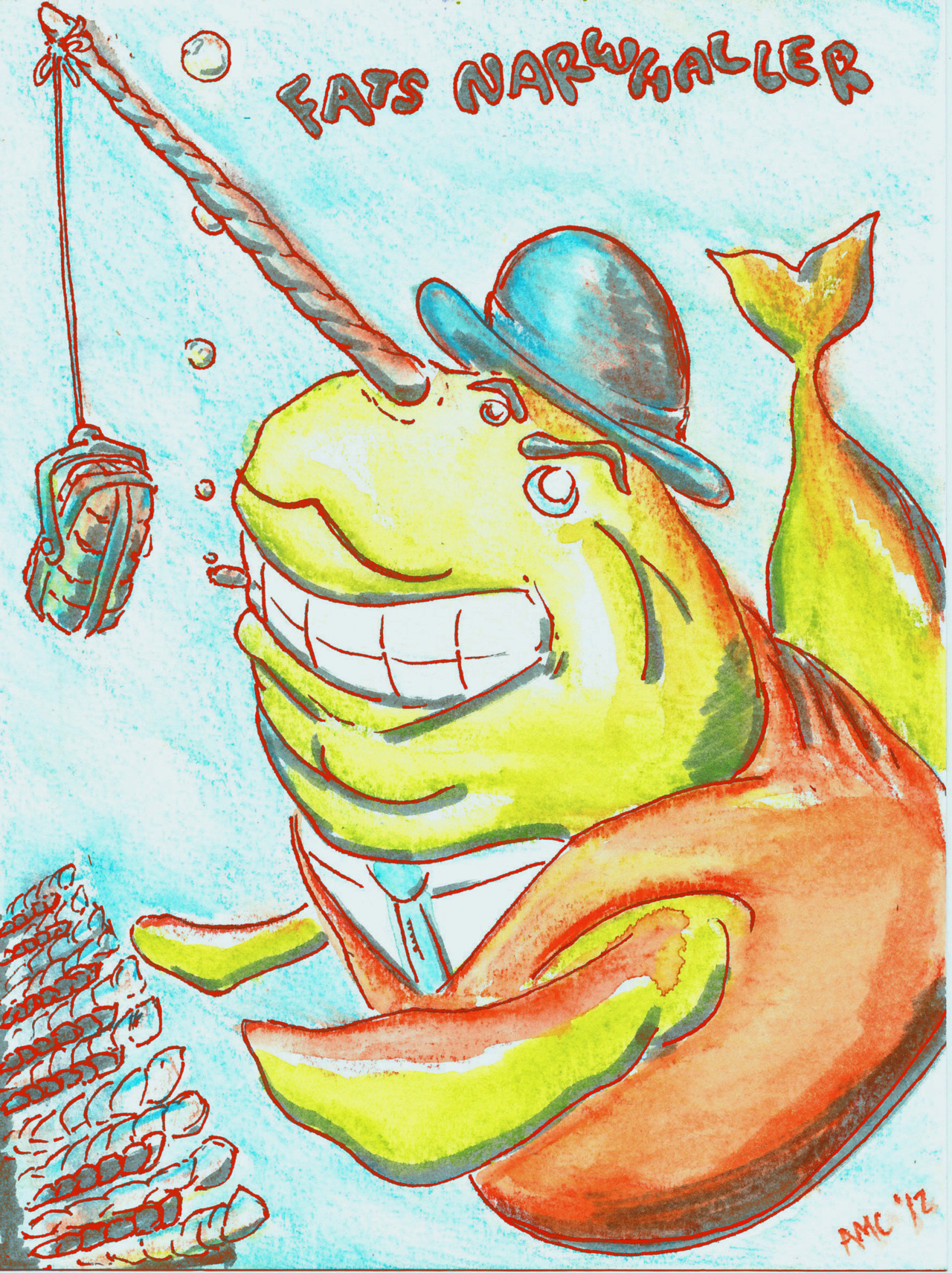 Fats Waller as a Narwhal