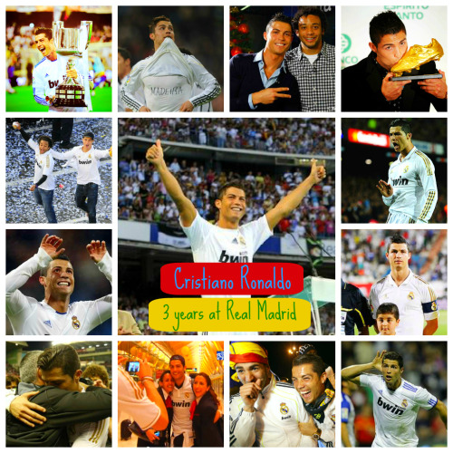 nandoandmadridinmyheart:

Cristiano Ronaldo- Three years since he signed for Real Madrid
