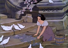 Snow White Cleaning