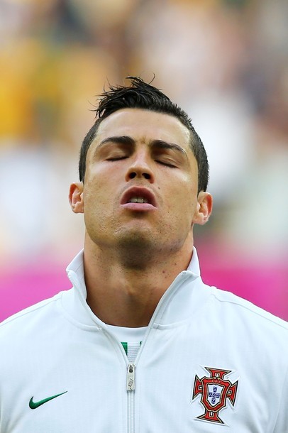 Focused. Praying?
EURO 2012 - Portugal vs. Denmark, 13.06.2012#ForçaPortugal(via Photo from Getty Images)