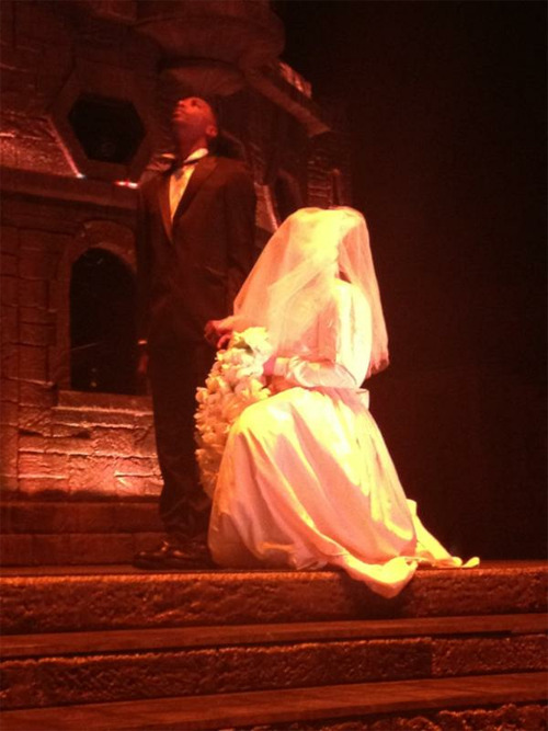 Gaga has added a “wedding scene”, between two of her dancers, during Americano at today’s show in Sydney.