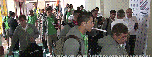 Oh Cristiano! Boy will be boys. Travelling to Warsaw, 19.06.2012 (video)