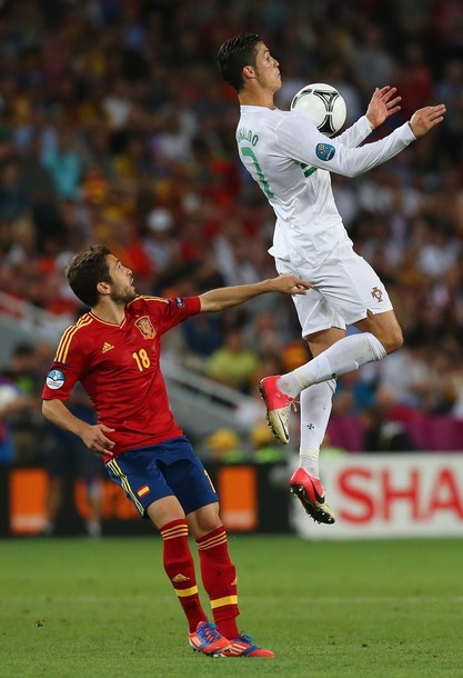 EURO 2012 - semi-final Portugal vs. Spain, 27.06.2012(via Photo from Getty Images)