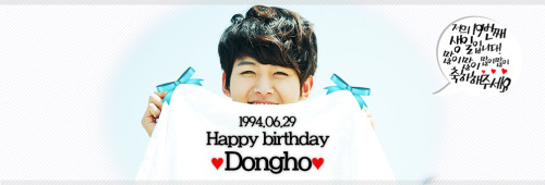New fancafe banner in celebration of our maknae Dongho’s birthday!
Happy Birthday Dongho! ♥