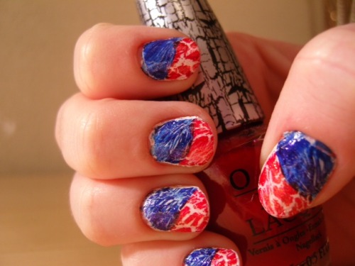 July 4th Nail Art. sp3cky liked this. notesandnails posted this