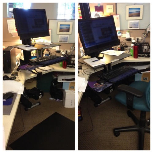 WorkFit-S Stand-Sit Desk Attachment