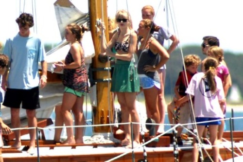 
Taylor sailing with the Kennedys in Cape Cod. July 3rd.
