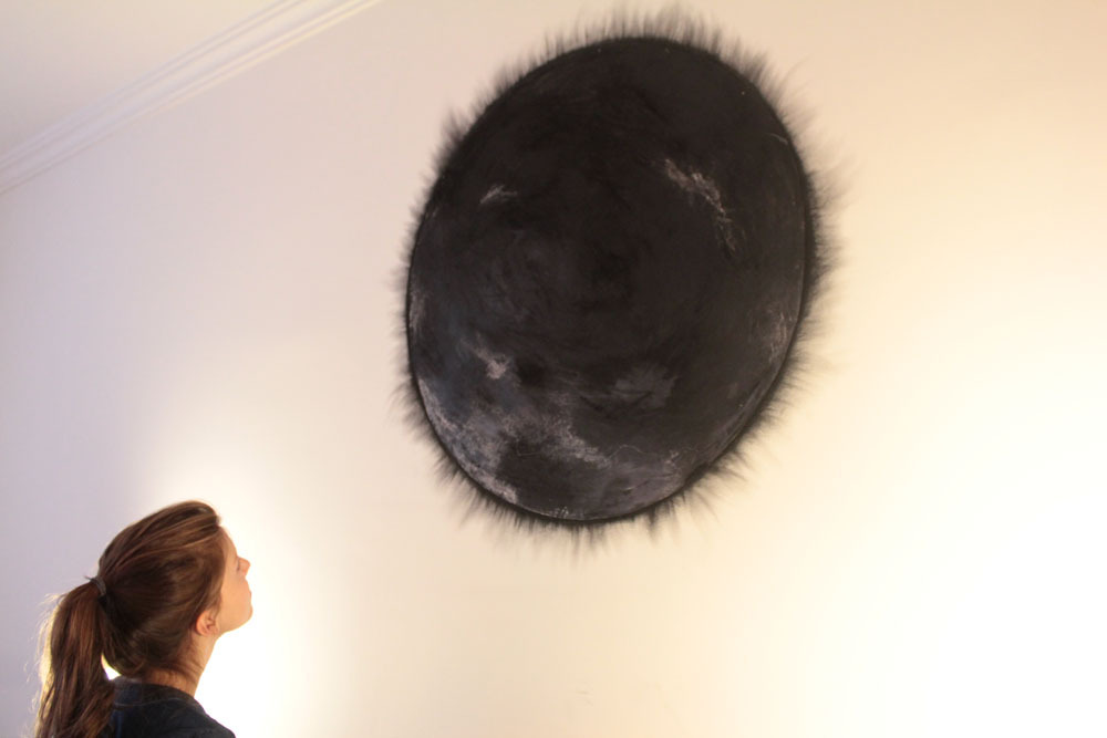 PLANET - DRAWING Charcoal, Pigments, Wax &amp; Burns on Paper and on wall surface 2012