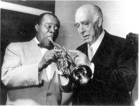 Louis Armstrong and Niels Bohr, Copenhagen, 1959