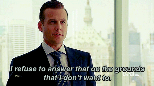 Harvey refuses to answer a question