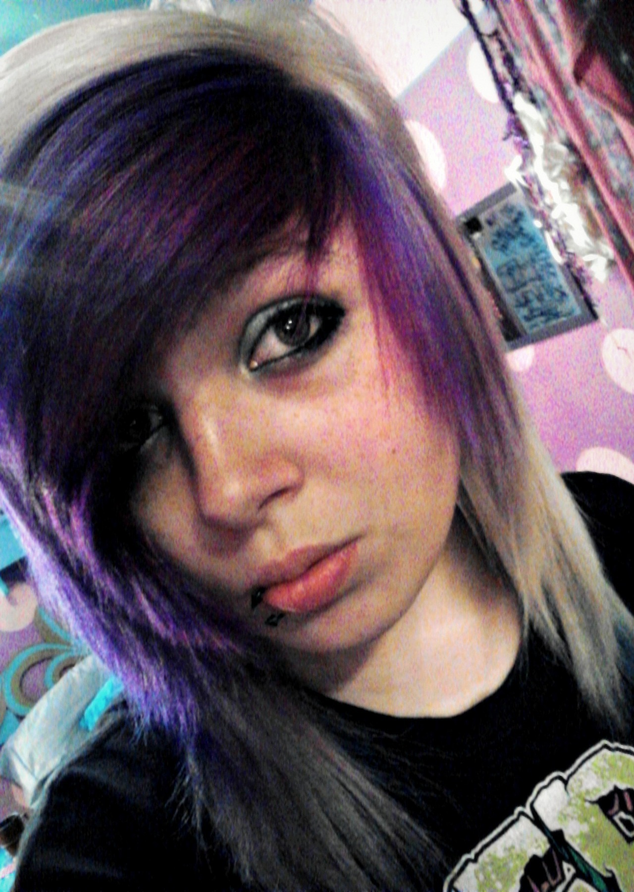 purple hair tumblr