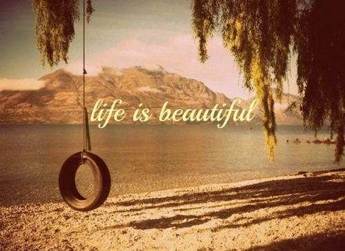 beauty quotes beauty quotes life beautiful lake tire swing beach sand