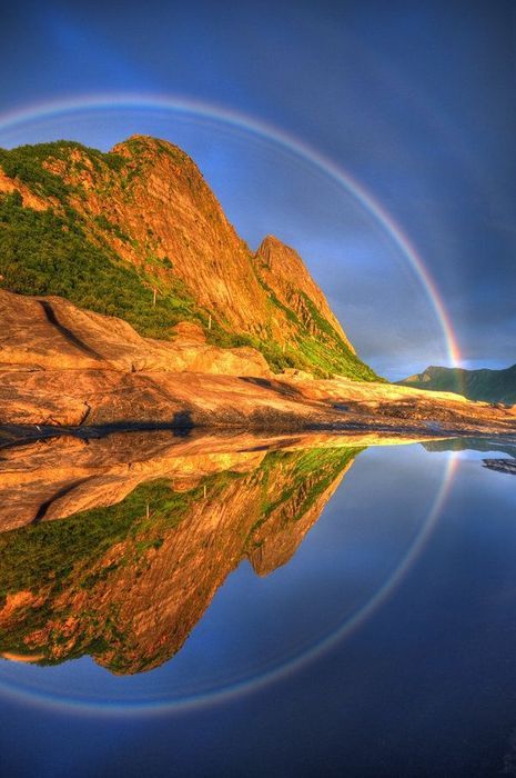 reflected rainbow