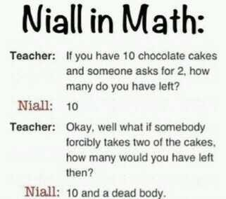   Direction on My Green Eyed Boy   Niall In Math Class  True Story Right Durrrr