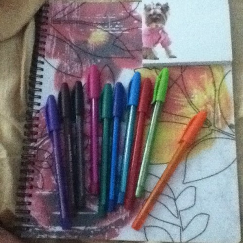 Bought a new journal, cute post-it’s, & colored pens. #missionaccomplished (Taken with Instagram)