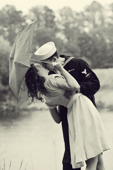Love is Endless... (sailor,cute,love,couples,vintage,photography,sepia)