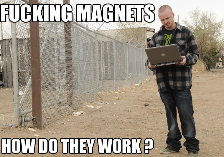 Yeah bitch, magnets