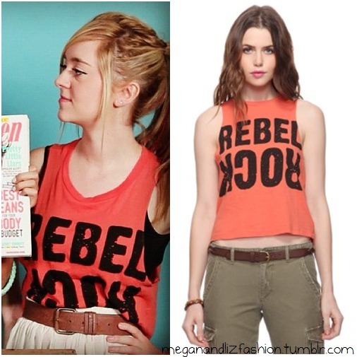 Liz wears this Rebel Rock top in their Faux bob tutorial on their Beauty Channel! (watch the video here)You can buy her top HERE for only $9.99 from Forever 21!