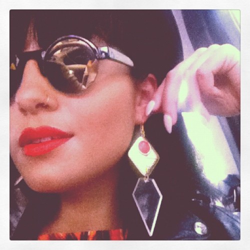 Yasmin x GoGo Philip earrings ❤ (Taken with Instagram)