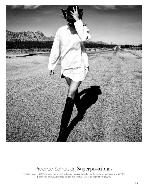 Malgosia in Proenza Schouler for Vogue Spain August 2012.
