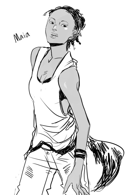 cassandrajp:

A quick doodle of Maia from The Mortal Instruments in between doing lotsa work stuff, needed to draw something not-serious! 