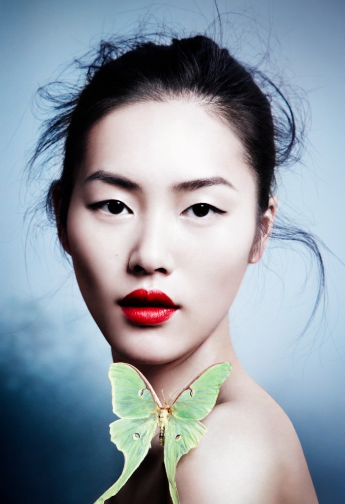 Liu Wen photographed by Caroline Knopf