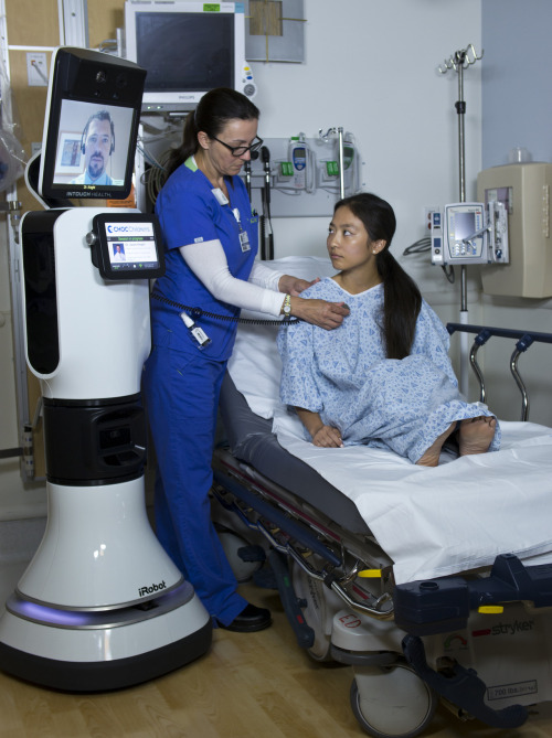&#8220;Called the RP-VITA, the robot uses an iPad as the primary user interface for doctors to remotely diagnose and treat hospital patients. Its makers hope the simpler operation will broaden the use of robots for telemedicine, similar to how the graphical user interface turbo-charged personal computer use.InTouch Health&#8217;s specialty is remote-controlled robots for critical care, enabling people to be seen by doctors sooner than if they had to be in the same physical space as the physician. Getting a stroke victim, for example, to a specialist within three hours for diagnosis and treatment can make a huge difference to the patient. Similarly, specialists can provide care in intensive care units without having to physically be present, which should lower health care costs and improve care.&#8221;
(via iRobot Puts Telemedicine on Auto Pilot - Technology Review)
