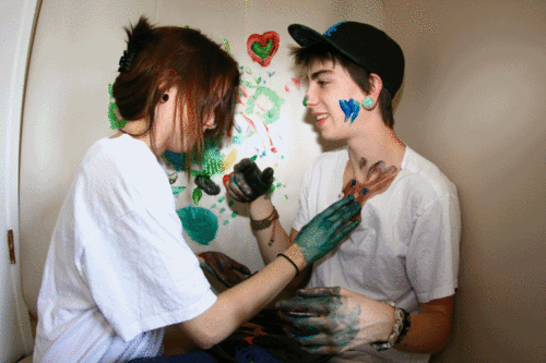 Cute Couple Couple Couple Gif Cute Hot Hipster Paint