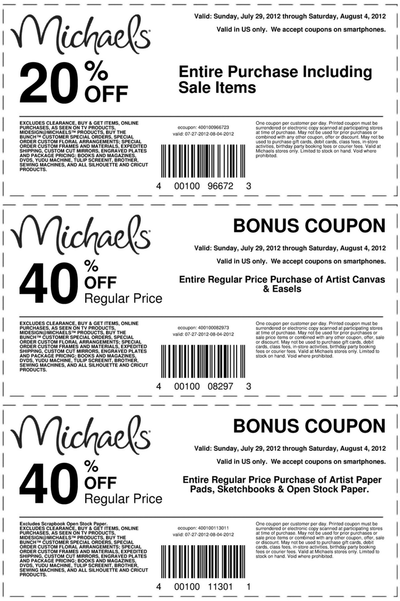 michaels weekly ad coupons