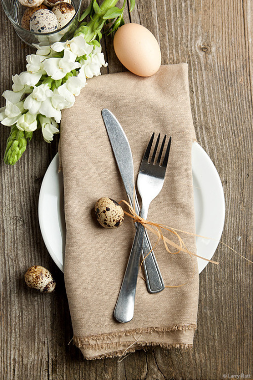 Easter table setting (by Larry-Ratt)