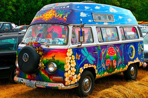 Volkswagen Van Hippie