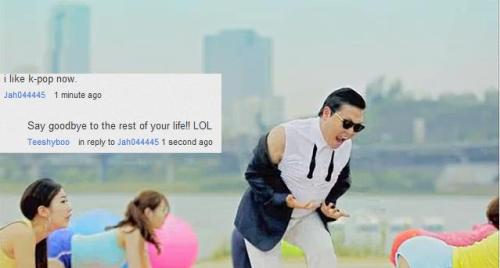 bigbangisv1p:

beautiful-my-baeby:

So, I went to look at Gangnam Style again because of how all these celebs are tweeting it, I see this comment and just couldn’t help myself!! Ahaha!

they dont know it yet… LOL!
