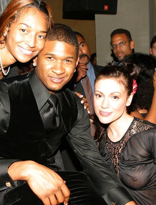 Even Usher knows Alyssa Milano&#8217;s see-through pokies are The Boss