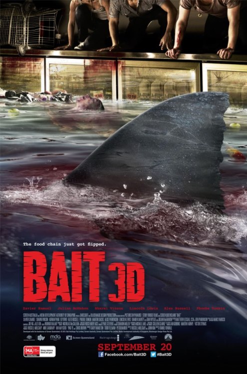 The official Aussie poster for Bait 3D.