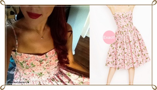 Ariana Grande&#8217;s Birthday DressExact Bernie Dexter Paris Dress in Pink Blossom | $156 