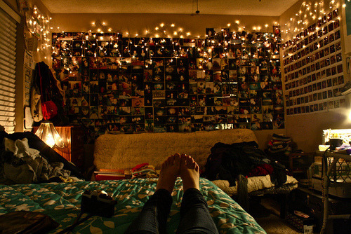 bedroom #tumblr bedroom #lights #pretty