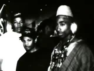Dr. Dre, Eazy-E & 2pac, Same Song video shooting, 1991