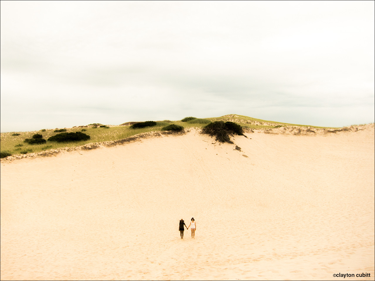 Come and play with us. Yumna and KT in the dunes.   (2145)