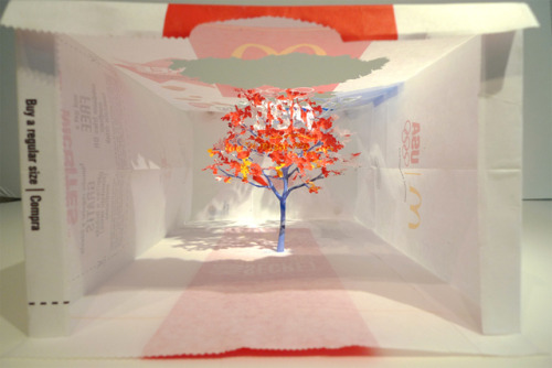 (via Intricate Tree Hand Crafted Out of a McDonald’s Takeout Paper Bag)
http://www.yukenteruyastudio.com/