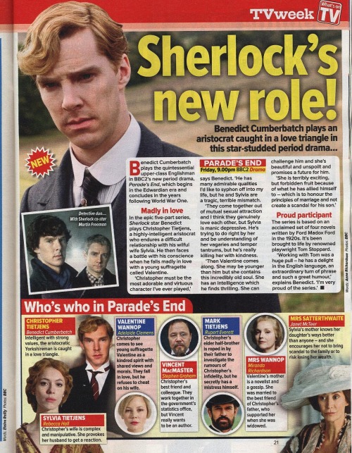 cumberbatchweb:

What’s on TV piece on #Parade’sEnd with #BenedictCumberbatch
Open in new tab
Scan courtesy of Lorna

