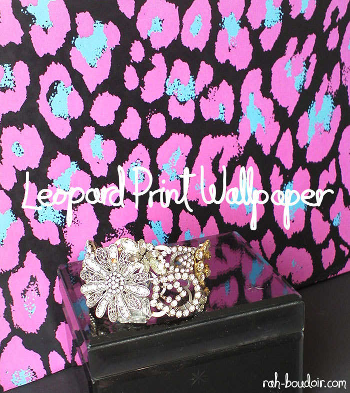 The wallpaper behind my jewellery box is called â€˜Leopard Print ...