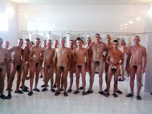 Nudist Group Shower