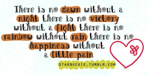 There is no happiness without a little pain | CourtesyFOLLOW BEST LOVE QUOTES ON TUMBLR  FOR MORE LOVE QUOTES